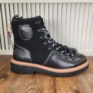Bionica Darlene Hiker Womens 9M Black Waterproof Leather All-Weather Ankle Boots - Picture 1 of 10