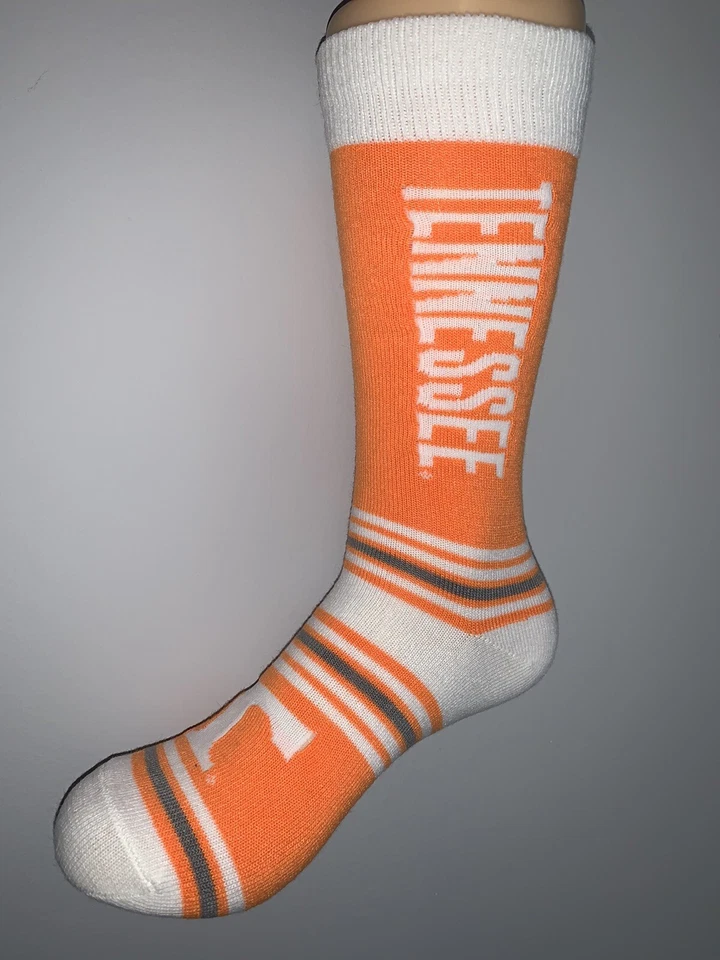 TENNESSEE VOLUNTEERS NCAA COLLEGE JERSEY LOGO GO TEAM DRESS SOCKS MENS - Image 1 of 1