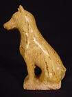 Very Rare 1800S Yellow Ware Agate Redware Dog Mint