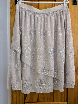NWT Women's Cato Lined Skirt With Sequins Size L - Image 1 of 4