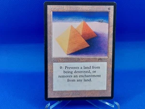 Pyramids 1 of 2 1x ARN MTG Arabian Nights Rare Vintage NM+ artifact - Picture 1 of 2