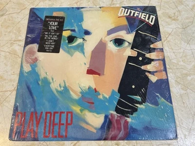 The Outfield. Play Deep. Strong VG Vinyl LP. 1985 Original. In Shrink.  - Image 1 of 4