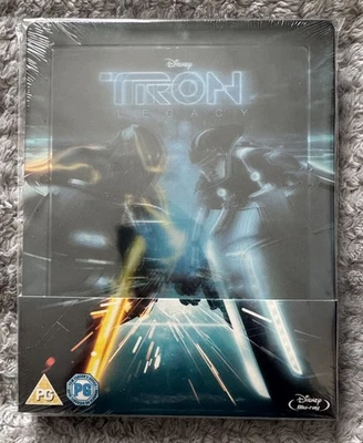 TRON LEGACY - UK EXCLUSIVE LENTICULAR BLU RAY STEELBOOK SEALED  - Image 1 of 2