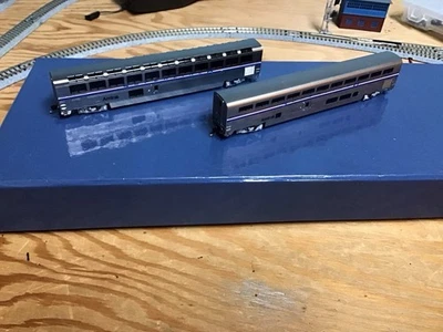Overland Models N Scale Brass Amtrak Superliners - Image 1 of 4