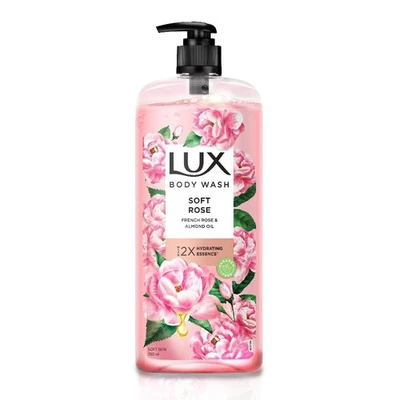 Lux Body Wash Soft Skin French Rose & Almond Oil Paraben Free, Extra Foam, 750ml - Image 1 of 4