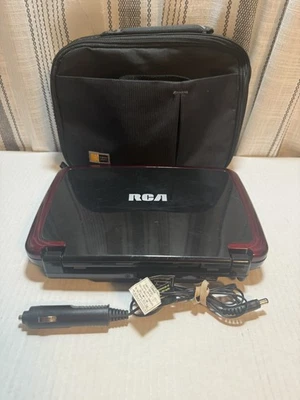 Red RCA DRC99390 Portable DVD Player W/ Car & Cable 9" Screen - Image 1 of 3