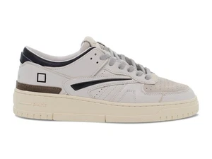 Sneakers D.A.T.E. M TORNEO CO B in pelle camoscio bianco blu - Scarpe Uomo - Picture 1 of 5