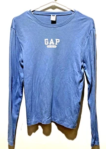 GAP Y2K Long Sleeve Crewneck Shirt | Block Tag 2000s Large - Bild 1 von 4