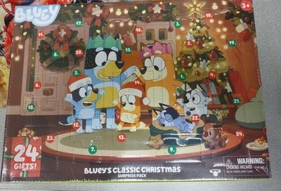 Bluey Exclusive Figures Family Christmas Advent Calendar 24 Surprise Gifts - Image 1 of 2