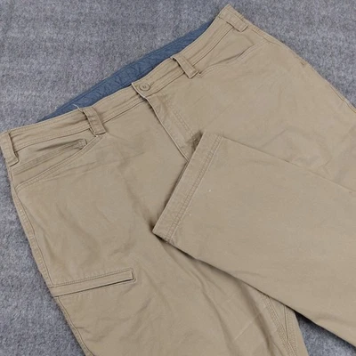 Pantalones Duluth Trading para hombre 42x32 (ajuste 42x31) Powercord ajuste estándar bronceado 71157 Foto 1 de 4