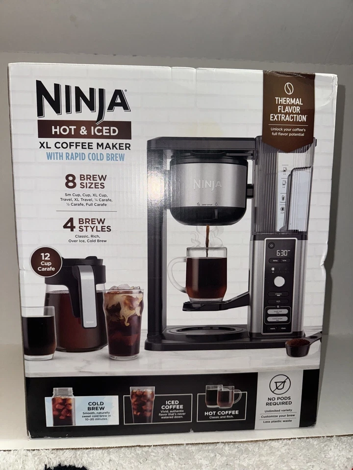 Ninja Hot & Iced XL Coffee Maker with Rapid Cold Brew CM371
