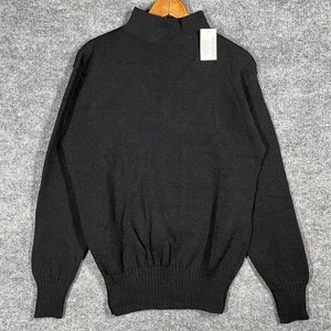 US Navy Black Wool Sweater Mens Size Medium Knit Uniform USN Military VTG NWT! - Picture 1 of 12
