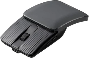 Small mouse, foldable, Bluetooth, silent, 5 buttons, forward/back buttons Black - Picture 1 of 6