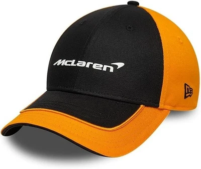 Casquette De Baseball McLaren F1 Officielle 2025 New Era Contrast Orange Noir - Photo 1/4