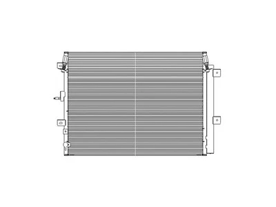 For 2015-2018 Lincoln MKX A/C Condenser 67767VJKB 2016 2017 - Image 1 of 2