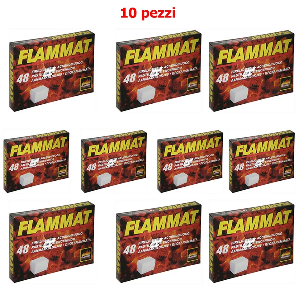ACCENDIFUOCO FLAMMAT DIAVOLINA 10 SCATOLE DA 48 PZ - Immagine 1 di 1