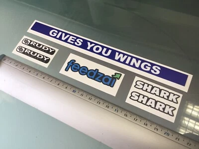 Visor Decals Stickers for Miguel Oliveira Helmet Shark Sponsors NEW!! - Image 1 of 4