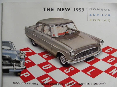 Brochure FORD CONSUL - ZODIAC - ZEPHYR the new 1959 - Photo 1/3
