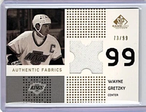 2002-03 Cubierta Superior SP JUEGO USADO WAYNE GRETZKY CAMISETA USADA EN JUEGOS - ORO #ED/99 - Imagen 1 de 1