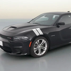 Kit gráfico de calcomanía a rayas de guardabarros doble de 4" para Dodge Charger - Imagen 1 de 6