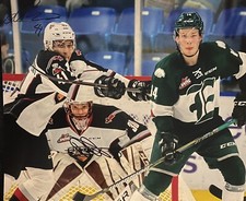 David TENDECK & Alex KANNOK-LEIPERT Signed 8x10 Photo! Vancouver Giants W/COA
