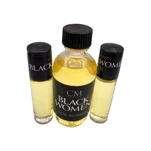 BLACK WOMEN Perfume/Body Oil (2oz  + 2.  1/3oz Bottles ) BEST QUALITY GUARANTEED - Picture 1 of 9