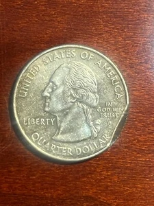 2004-P Michigan State Quarter Clipped Planchet/ Improperly Annealed - Picture 1 of 2