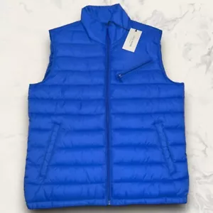 NWT Cole Haan Mens Quilted Puffer Vest Zip-Front Pockets Comfort Size Medium - Picture 1 of 4