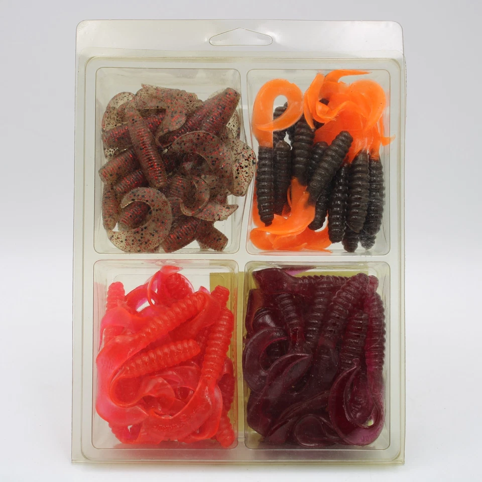 Mister Twister 3 Pulgadas Grubs Pesca Cebo Suave Lote Nº 01 50 Piezas Foto 1 de 1