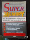 SUPER MEMORY programma sviluppare memoria ferro di Herrmann - libro Piemme N4
