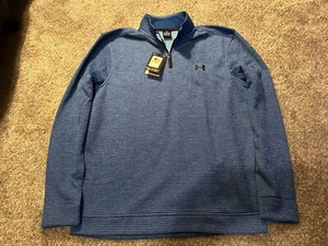 NEW UNDER ARMOUR, MENS SIZE M-TALL, STORM 1/4-ZIP SWEATER-FLEECE⛳JACKET-MSRP$75 - Picture 1 of 3