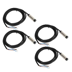 4 Set Inductive Proximity Switch 12mm Probe NPN 3 Wire NO Contact 4mm Detection - Picture 1 of 12