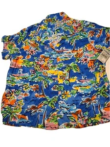 Camisa Aloha hawaiana multicolor grande para hombre Jams World Tropical Breeze nueva con etiquetas  - Imagen 1 de 11
