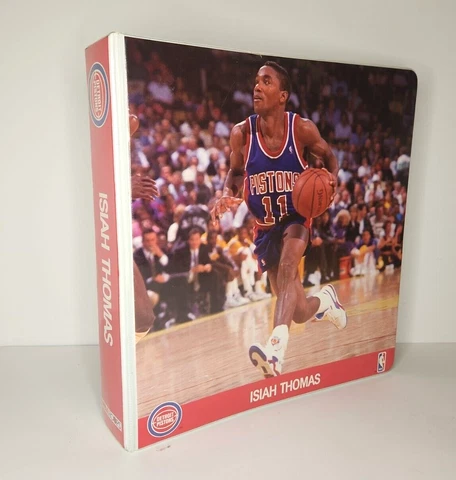 Isiah Thomas 1990 Detroit Pistons Licensed NBA 3 Ring Binder Cover