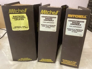 Mitchell Automotive - 3 Binders Containing 14 Manuals - 1982-91 Read For Details - Foto 1 di 19