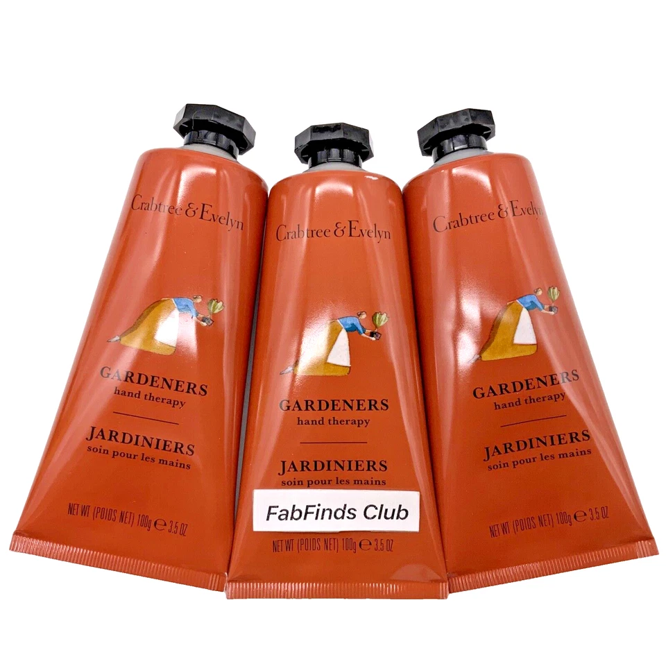 Crabtree & Evelyn Gardeners Hand Therapy Cream 3pc Set 10.5oz total (3x3.5oz) - Image 1 of 4