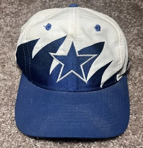 Vintage Dallas Cowboys Hat Cap Shark Tooth NFL Proline White Blue Snapback - Picture 1 of 7