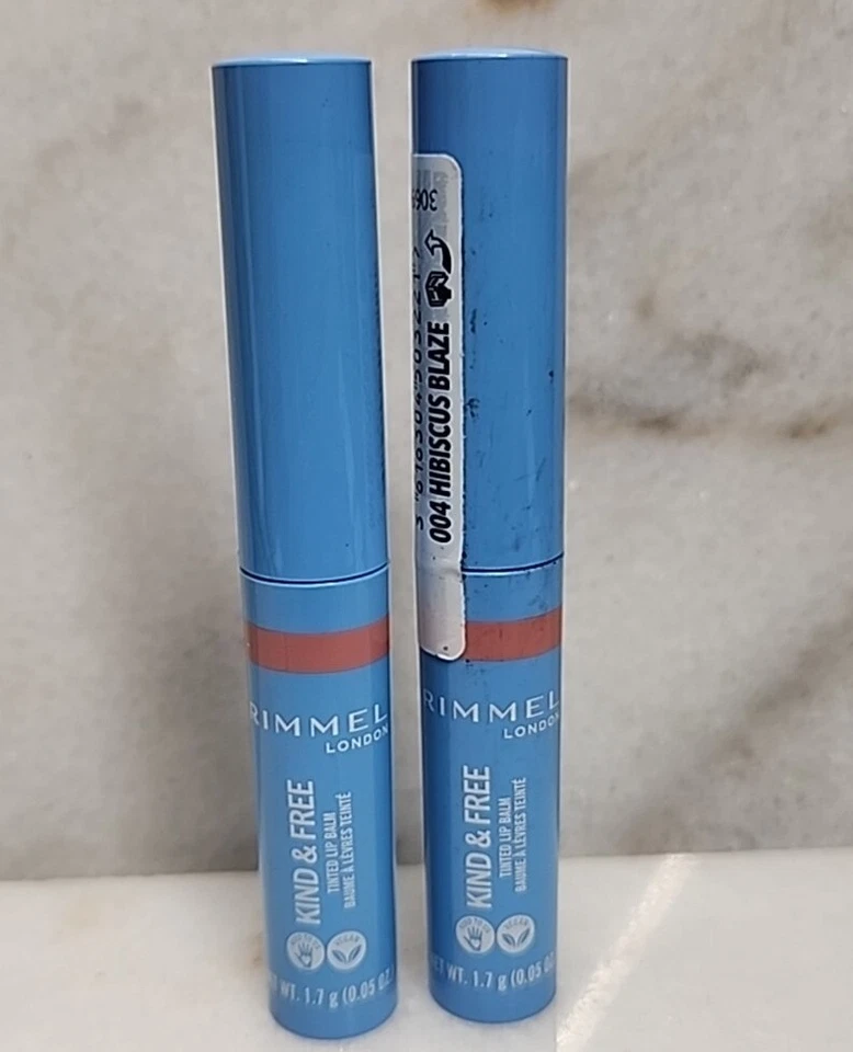 Bálsamo labial colorido 2 Rimmel London Kind & Free, 004 Hibiscus Blaze  - Imagem 1 de 4