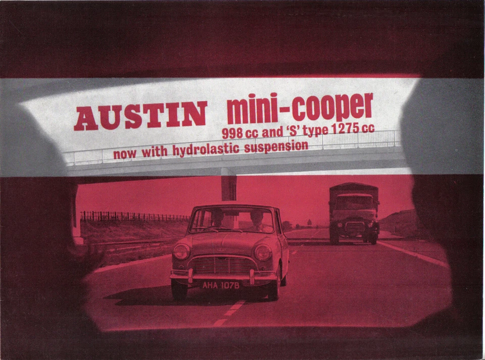 Austin Mini Cooper 998cc & 1275cc Cooper S Mk 1 1964-67 Original Sales Brochure - Image 1 of 1