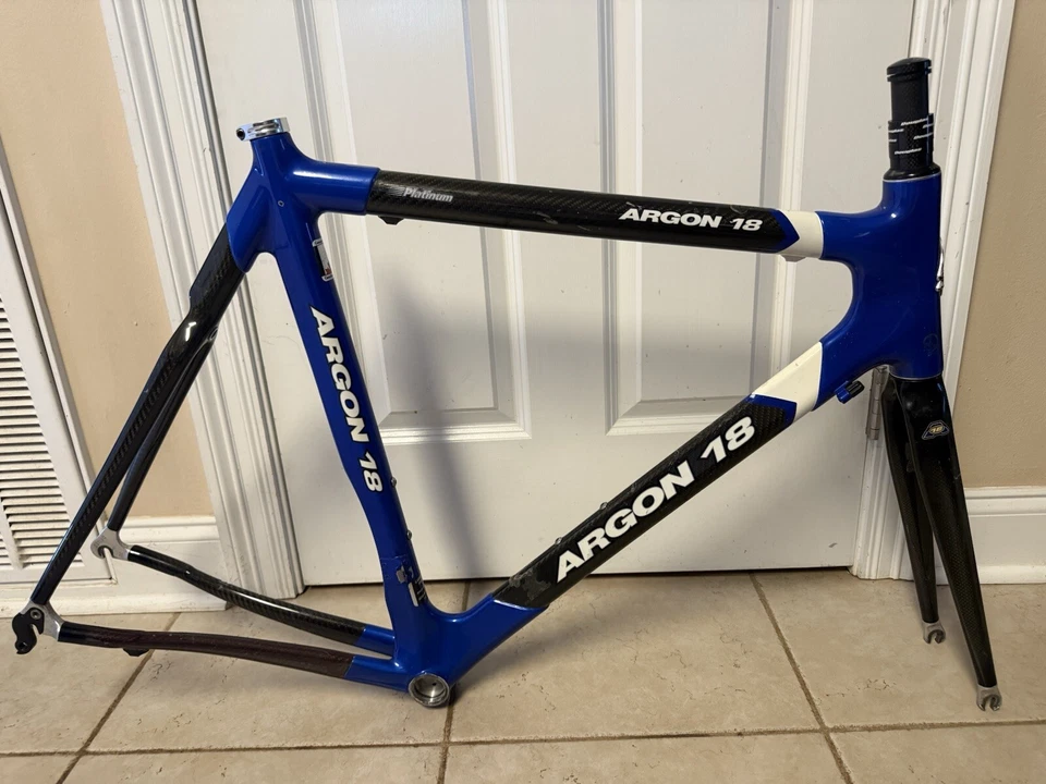 Argon 18 Platinum 59 cm Carbon Road Bike Frame Set 700c Rim Brake - Image 1 of 4