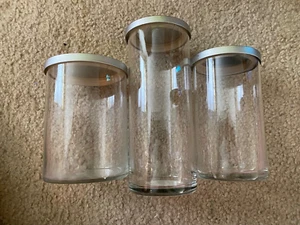 3 Assorted Size Empty YANKEE CANDLE Tumblers With Lids - Picture 1 of 2