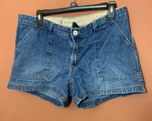 Arizona Jeans Co. Hipster Denim Shorts Medium Wash Girls Size 11 Blue Y2K - Picture 1 of 9