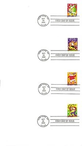 US SC # 3821-3824 Christmas Music Makers -2003- FDC. Ready For Cachet. - Picture 1 of 1
