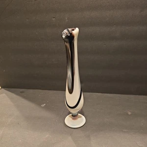 Vintage WESTMORELAND AMETHYST PURPLE SLAG GLASS 9-1/4" SWUNG BUD VASE - Picture 1 of 13
