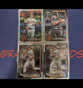 MLB Baseball Baltimore Orioles 24 Topps Heston Kjerstad 4 Rookie Card Lot MINT - Picture 1 of 1