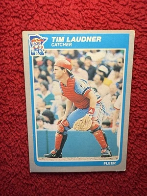 Vintage 1985 Tim Laudner Minnesota Twins Fleer MLB Baseball Trading Card 283 - Image 1 of 4