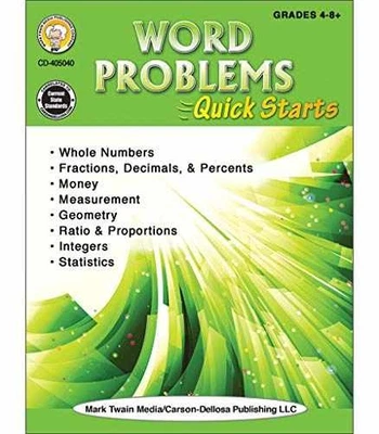 Mark Twain - Word Problems Quick - Paperback, by Steele Anne L. - Very Good - Image 1 of 2