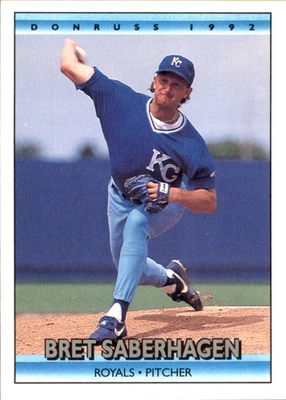 Bret Saberhagen 1992 Donruss #128 Kansas City Royals ENVÍO GRATUITO AutographDen Foto 1 de 2