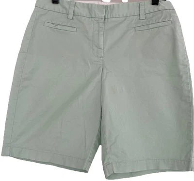 Pantalones cortos Lands End para mujer talla 6 calce 2 verde menta mezcla de algodón  Foto 1 de 4