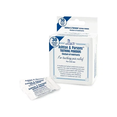 Teething Powders - Ashton And Parsons - 30 Sachets Infants GSL UK. - Image 1 of 2
